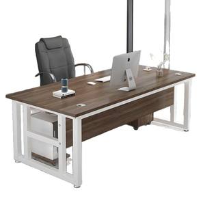 Bureau d'ordinateur en bois massif, bureau de travail de 1,8 m au design simple, mobilier de bureau à domicile, poste de travail pour salon et chambre - Product Image 5