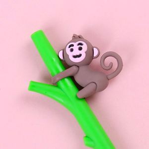 Creative Cute Monkey Hugging Tree Plastic Gel <b>Pen</b> Blue Ink Custom Logo Promotional Corporate Event Advertising <b>Pens</b> Children - Product Image 3