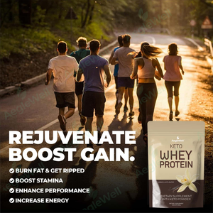 Aeglewell Marque Privée Keto Whey Mélange de Protéines de Lactosérum Naturelles Poudre de Protéines de Lactosérum en Emballage en Sac Fournit de l'Énergie - Product Image 4