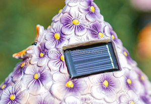 Reçine masal bahçe mantar ev bahçe dekorasyon açık güneş heykeli işık - Product Image 6