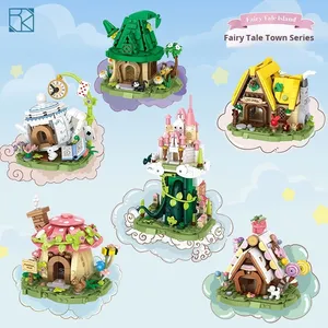 NOUVEAU D012 Série Ville de Contes de Fées Maison Jouet de Construction Éducatif pour Enfants à Petites Particules en Plastique Durable - Product Image 1