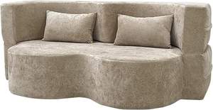 Sofá cama plegable convertible, de dos asientos sofá cama, suelo moderno, futón, sofá de dos <span class=keywords><strong>plazas</strong></span>, colchón relleno de espuma, Hotel, Hospital, escuela - Product Image 5