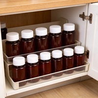 Bouteilles en plastique pharmaceutiques ambrées vides de 30 ml, 50 ml, 60 ml, 80 ml, 100 ml, 120 ml, 150 ml, pour médicaments, pilules, capsules, avec bouchon en plastique