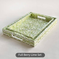 Plateau en coquillage naturel avec motif décoratif brillant - Plateau à fruits, plateau de rangement pour la maison, plateau de rangement de bureau, plateau de haute qualité