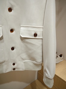 سترة رجالية كاجوال شتوية بزر واحد على الطراز الإيطالي القديم عالية الجودة مصنوعة من الصوف الممشط/البوليستر 240 جرام قابلة للتنفس - Product Image 5