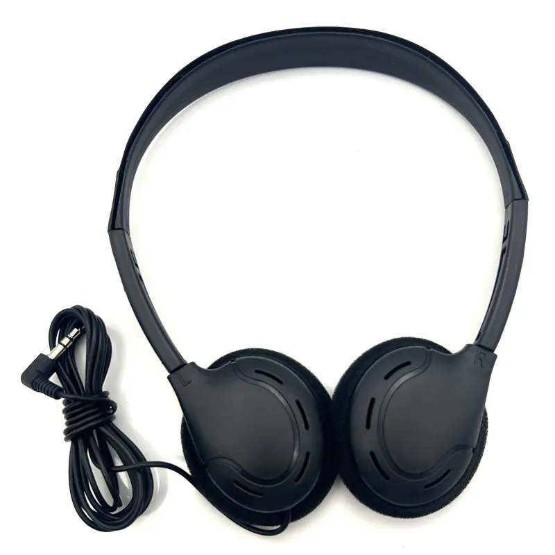 Erleben Sie ultimative Sound-Bus-Headsets Komfortable Einweg-Kopfhörer HT-004 Airline-Kopfhörer