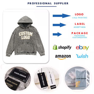 Sudadera con Capucha Extra Grande de Felpa Francesa con Parche de Chenilla <span class=keywords><strong>Bordado</strong></span> con Logotipo Personalizado Premium OEM, Impresión Puff DTG, Ropa Casual Urbana - Product Image 3