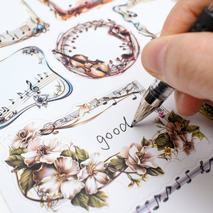 宠物和书写纸音乐生活女孩定制贴纸纸模切贴纸书 - Product Image 5