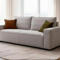Canapé d'angle moderne deux places inclinable et réglable, forme rectangulaire, confortable, pour salon, rembourrage en éponge, tissu
