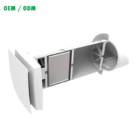 Système de ventilation à récupération de chaleur décentralisé avec échangeur d'enthalpie IP22 pour chambre moderne, efficacité 92%, mural