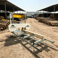 Scie à ruban horizontale automatique de précision pour la coupe de bois dur, moteur électrique haute efficacité 5,5 kW, 36 pouces