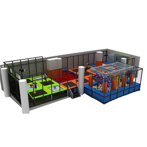 Yl25803 Tấm bạt lò xo trong nhà có thể tùy chỉnh thiết bị nhảy ngoài trời giá rẻ với tấm bạt lò xo công viên Vuông làm bằng nhựa - Product Image 1