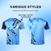 Kaos Tenis Meja Bulu Tangkis Loki 2024 Diskon Besar Bahan Polyester Cepat Kering Seragam Tenis Meja