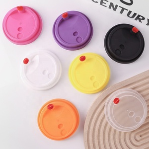 Cundao cấp thực phẩm hot uống PP dùng một lần hình trái tim Stopper cốc giấy nắp bìa cho cốc cà phê Takeaway - Product Image 1