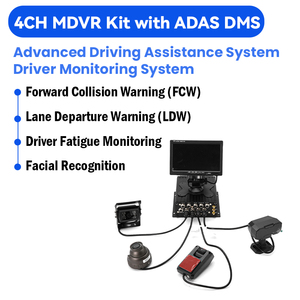 FL & OEM AI MDVR ADAS DMS HDD/penyimpanan SD 1080P 4CH 4G GPS mobil truk dvr ADAS DMS AI CCTV sistem kamera keamanan MDVR - Product Image 3