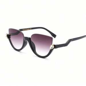 Lunettes de soleil sexy demi-cerclées pour femmes, style œil de chat, tendance 2019 - Product Image 4