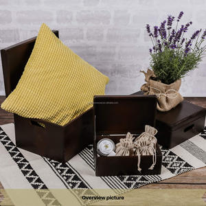 Solid Pine Wood <strong>Storage</strong> <strong>Box</strong> <strong>with</strong> <strong>Lids</strong> and Handle 40cm Rectangle Custom Logo Keepsake Gift Boxes Cheap Wooden <strong>Box</strong> for Jewelry - Product Image 4
