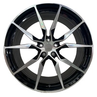 Sur mesure 12000T Forgé |   Norme DOT |   Jantes multi-branches noires brillantes usinées pour Audi A6 A7, MOQ 4 S1-00048 18-24