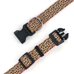 <span class=keywords><strong>Collar</strong></span> de perro con estampado de leopardo resistente y duradero en stock <span class=keywords><strong>Collar</strong></span> de cachorro de nailon ajustable con hebilla de liberación rápida - Product Image 4