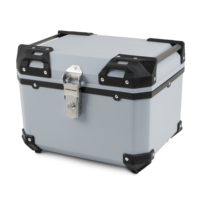 Nouveaux produits boîte de queue de bagage de moto universelle en aluminium 45L avec serrure de sécurité boîte de queue de coffre de moto étanche