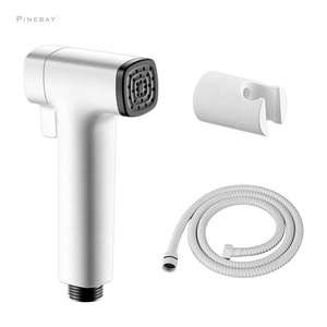 PINEBAY 2025 New Trend Toilet Hygiene ABS Plastic Shattaf Bathroom WC Handheld Douche Spray <strong>Bidet</strong> <strong>Sprayer</strong> Set - Product Image 1
