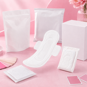 Serviettes hygiéniques <span class=keywords><strong>post</strong></span>-<span class=keywords><strong>partum</strong></span> OEM 280 mm pour femmes, en coton doux, pour la nuit - Product Image 6