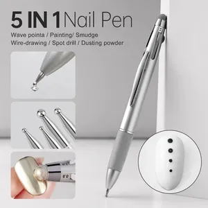Nuevo Kit de Manicura 5 en 1 con Bolígrafo de Puntos para Uñas, Herramientas de Decoración de Uñas, Puntas para Diseño de Uñas, Pintura de Puntos, para Dibujar Puntos en Casa o Salón 2026 - Product Image 1
