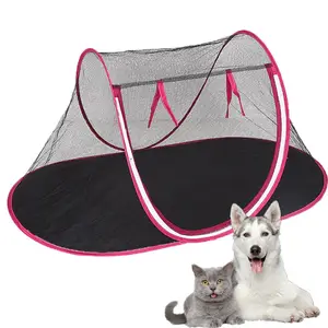 Sıcak satış kapalı açık seyahat taşınabilir pet cibinlik katlanabilir depolama pet çadır kediler ve küçük hayvanlar için