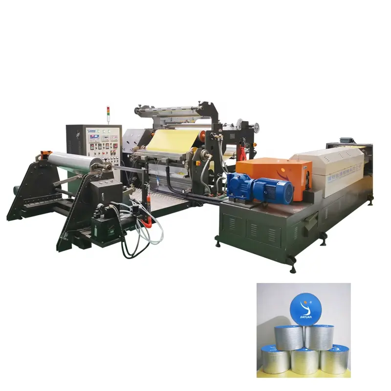 Butyl sealent tape extrusion coating machine for roof sealing and waterproofing