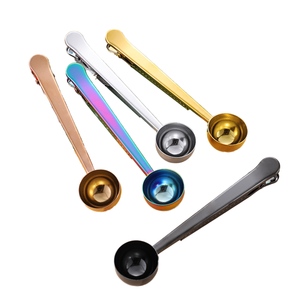 Đa chức năng hai-in-một thép không gỉ cà phê đậu muỗng niêm phong kẹp đo Scoop với niêm phong Clip - Product Image 4
