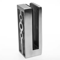 Spigot carré moderne en acier inoxydable SS316L 50x240mm pour balustrade en verre sans cadre, escalier et clôture de piscine