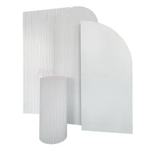 3D PVC parete di plastica per decorazione di nozze fiore sfondo arco parete