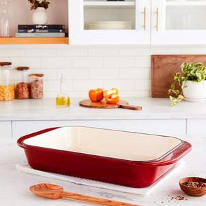 Batterie de cuisine moderne personnalisable <span class=keywords><strong>en</strong></span> <span class=keywords><strong>fonte</strong></span> émaillée 7 pièces : Casserole, faitout, plaque de cuisson, plat à four, pour cuisine domestique et gaz - Product Image 3