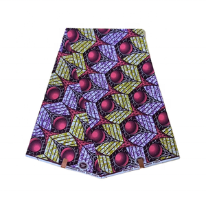 迪拜服装热卖蜡印真丝蜡染面料批发 - Product Image 4