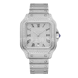 Bán buôn Chất lượng cao moissanite Đồng hồ ICE vvs 1 GRA ban nhạc thép không gỉ chống nước tinh thể quay số vượt qua Kim Cương Tester - Product Image 3