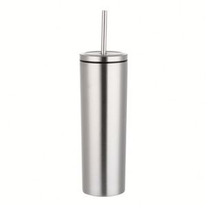 Vaso de Acero Inoxidable Recto con Tapa de Rosca, Interior 304, Exterior 201 - Product Image 3