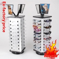 Présentoir de lunettes en métal personnalisé Nouveau design de boutique Porte-lunettes de soleil amovible pour lunettes Présentoir de lunettes de soleil
