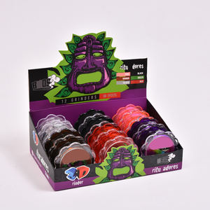 Logo personalizzato novità smerigliatrici per erbe in plastica rosa tabacco Spice Herb Grinderswooden Grinder - Product Image 1