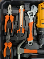 Ensemble d'outils de réparation automobile sans fil professionnels pour la maison, 111 pièces