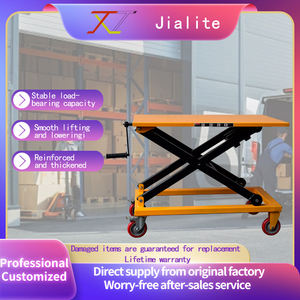 Penjual terlaris SG500 gunting sekrup Manual meja angkat 500KG <span class=keywords><strong>1M</strong></span> Platform pengangkat hidrolik dengan pegangan - Product Image 5