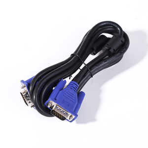 สายเคเบิล KAICAP VGA แบบตัวผู้ต่อตัวผู้ พร้อมแกนเฟอร์ไรต์คู่ ขั้วต่อสีน้ำเงิน - Product Image 1