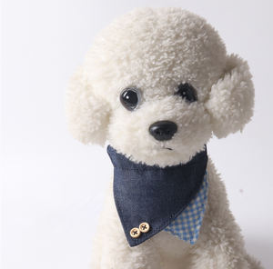 Accessoires pour animaux de compagnie Doe, <span class=keywords><strong>prix</strong></span> d'usine pas cher, bandanas en tissu denim pour chiens de petite et grande taille, logo personnalisé - Product Image 6