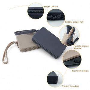 Silicone Mini File Package With Zipper Closure <b>Wrist</b> <b>Strap</b> Eco-Friendly High Quality Portable Water Resistant & Durable - Product Image 6