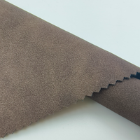 Tissu en cuir PU imprimé rétro bicolore brossé à tombé doux pour vêtements, robes et jupes