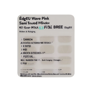 Pegatinas de Uñas Semicuradas Edgeu Wave Rosa, Gel UV No Tóxico, Libre de BPA, Empaque a Granel - Product Image 3