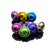 Vis Torx en titane anodisé DIN Standard M5 pouces, grade 5, pour pièces de moto