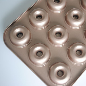 <span class=keywords><strong>Moule</strong></span> à gâteaux à donuts en acier au carbone, 12 cavités antiadhésif, de qualité alimentaire, 1 pièce - Product Image 5
