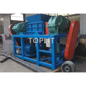 High Quality Waste Tire Shredder / Rubber Crusher / Old Tire Recycling Machine Twin Shaft Shredder Machine