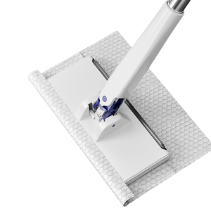自动夹紧环保自绞地板清洁拖把可更换超细纤维织物湿纸巾一次性钢窗 - Product Image 1