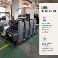 Heidelberg Speedmaster SM52-4 Farb-Offsetdruckmaschine (Modell 2005) zum Drucken von 0,06 mm dickem beschichtetem Papier und Karten